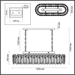 Odeon light 5069/12 HALL ODL24 503 золото/прозрачный/металл/хрусталь Люстра E14 12*40W BULLON  - 2 купить